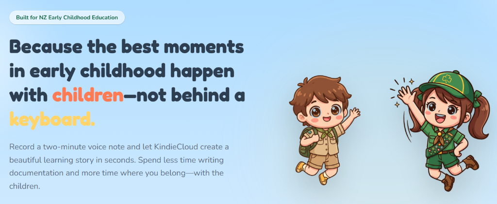 KindieCloud learning documentation interface
